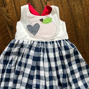 Girls custom back to school dress